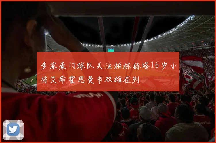 多家豪门球队关注柏林赫塔16岁小将艾希霍恩曼市双雄在列